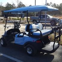 Custom golf cart built by Island Cart