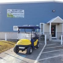 Custom golf cart built by Island Cart