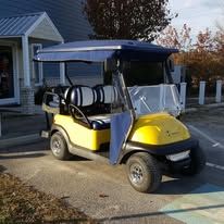 Custom golf cart built by Island Cart