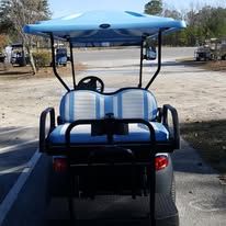 Custom golf cart built by Island Cart