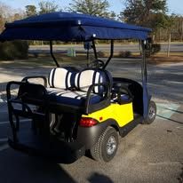 Custom golf cart built by Island Cart