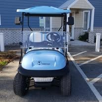 Custom golf cart built by Island Cart