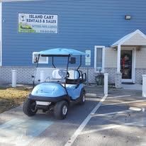 Custom golf cart built by Island Cart