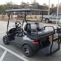 Custom golf cart built by Island Cart