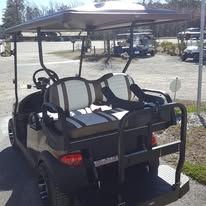 Custom golf cart built by Island Cart