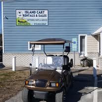 Custom golf cart built by Island Cart