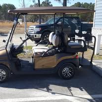 Custom golf cart built by Island Cart