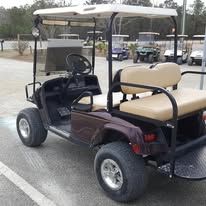 Custom golf cart built by Island Cart