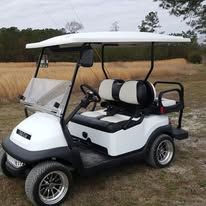 Custom golf cart built by Island Cart
