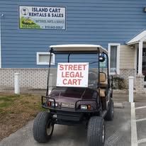 Custom golf cart built by Island Cart