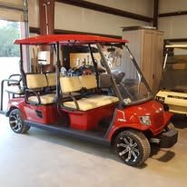 Custom golf cart built by Island Cart