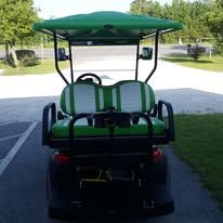 Custom golf cart built by Island Cart