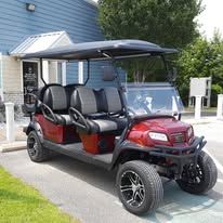 Custom golf cart built by Island Cart