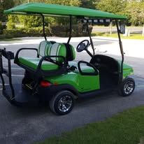 Custom golf cart built by Island Cart