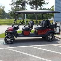 Custom golf cart built by Island Cart