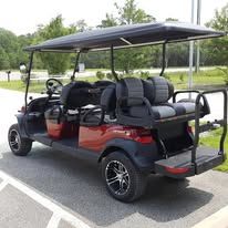 Custom golf cart built by Island Cart