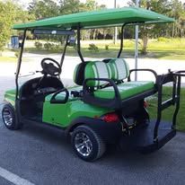 Custom golf cart built by Island Cart