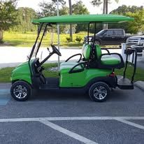 Custom golf cart built by Island Cart