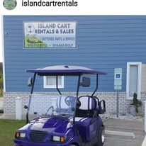 Custom golf cart built by Island Cart