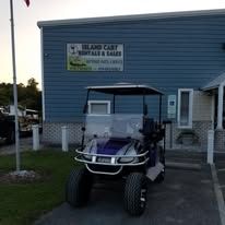 Custom golf cart built by Island Cart