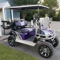 Custom golf cart built by Island Cart