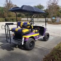 Custom golf cart built by Island Cart