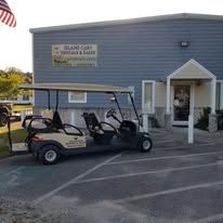 Custom golf cart built by Island Cart