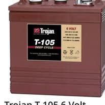 Trojan T-105 6-volt deep-cycle golf-cart battery